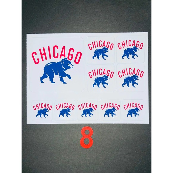 CUBS BASEBALL HIGH QUALITY STICKERS SET BUNDLE - Picture 8 of 10